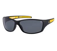 Caterpillar CTS-8016 - Gafas de sol polarizadas para hombre, Negro mate/amarillo, 65 mm