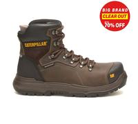 Caterpillar Diagnóstico 2.0 Hombre Botas de Seguridad Impermeable Piel Marrón