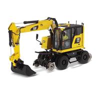 Caterpillar Diecast Masters 85661-Excavadora sobre orugas para ferrocarril Cat M323F Rail, Escala, Aprox. 6,0 x 8,3 x 16,0 cm, a Partir de 14 años, Caucho Metal Cartón, Yellow, Scale 1:50