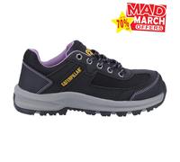 Caterpillar Zapatos de seguridad Elmore St Mujer con cordones y punta de acero Negros