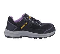 Caterpillar Zapatos de seguridad Elmore St Mujer con cordones y punta de acero Negros