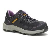 Caterpillar Zapatos de seguridad Elmore St Mujer con cordones y punta de acero Negros