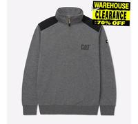 Caterpillar Esencial 1/4 Cremallera Clásico Hombre Trabajo Informal Sudadera De