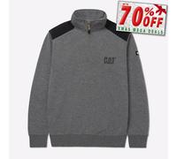 Caterpillar Esencial 1/4 Cremallera Clásico Hombre Trabajo Informal Sudadera De