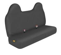 Caterpillar Funda de asiento de banco delantero de ajuste personalizado para Ford F250 / F350 / F450 / F550 (1999-2007), funda de asiento de camión Oxford negra duradera con bolsillos utilitarios, funda interior para Ford F250 Super Duty