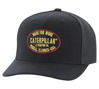 Caterpillar Gorra Flexfit Made To Work Tapa, Negro, S-M para Hombre