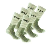 Caterpillar Heavy Duty Worksocks 6 Pares Calcetines Trabajo Pesado, Algodón, Fibra Elástica Lycra (Gris, 39-42)