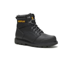 Caterpillar Hombre Botas Anchas De Cuero Allerton, Black, 44 EU