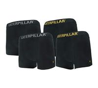 Caterpillar - Juego de 4 Boxers para Hombre, algodón, Color Negro