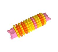 Caterpillar - Juguete masticable para perros, alimentador lento, seguro, resistente a las mordeduras, suministros de dentición para cachorros, de masticar flexible para perros medianos y grandes