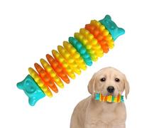 Caterpillar - Juguete para dientes de perro, juguete masticable para perros, juguete para masticar dientes de perro en forma de oruga, suministros de aseo de dientes de cachorro, palo de masticar para