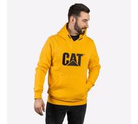 Caterpillar Logo Hombre Moda Informal Clásico con Capucha Sudadera Amarillo