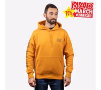 Caterpillar Logo Letrero Clásico Hombre Moda Informal Sudadera con Capucha