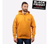 Caterpillar Logo Letrero Clásico Hombre Moda Informal Sudadera con Capucha