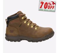 Caterpillar Mae Mujer Impermeable Protección Trabajo Acero Punta Botas de Marrón