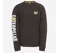 Caterpillar Marca Camiseta De Manga Larga Clásica Casual Para Hombre Negra