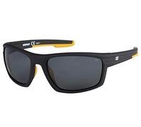 Caterpillar Men's Motor Polarized Sunglasses Rectangular, Rubberized Matte Black, 62 mm