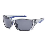 Caterpillar Men's Rigger Polarized Wrap Sunglasses, Dark Grey Crystal, 61 mm