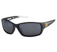 Caterpillar Men's Sensor Polarized Sunglasses Rectangular, Matte Black, 62 mm