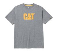 Caterpillar Mens TM - Maglietta a maniche corte con logo - Uomo (XXL) (Erica grigio screziato)