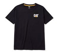 Caterpillar Mens TM - Maglietta a maniche corte con logo - Uomo (XXL) (Nero)