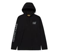 Caterpillar Men's UPF Hooded Banner L/S tee, Black, 2XL