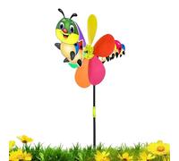 Caterpillar - Molinillo de viento para jardín, molinillos de viento para jardín, bonito molino de viento con estaca de metal, estacas de jardín al aire libre, molinos de viento de jardinería, arte de