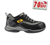 Caterpillar Moor Cuero Hombre Trabajo Diario Seguridad Zapatillas Zapatos Negros