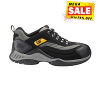 Caterpillar Moor Cuero Hombre Trabajo Diario Seguridad Zapatillas Zapatos Negros
