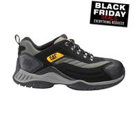 Caterpillar Moor Cuero Hombre Trabajo Diario Seguridad Zapatillas Zapatos Negros