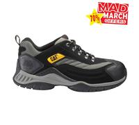 Caterpillar Moor Cuero Hombre Trabajo Diario Seguridad Zapatillas Zapatos Negros