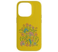 Caterpillar Playground Cute Doodle Bugs Insectos en Divertido Color Carcasa para iPhone 14 Pro