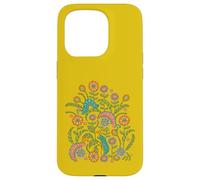 Caterpillar Playground Cute Doodle Bugs Insectos en Divertido Color Carcasa para iPhone 15 Pro