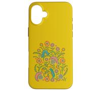 Caterpillar Playground Cute Doodle Bugs Insectos en Divertido Color Carcasa para iPhone 16 Plus