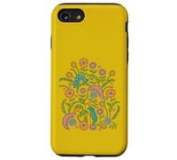 Caterpillar Playground Cute Doodle Bugs Insectos en Divertido Color Carcasa para iPhone SE (2020) / 7/8