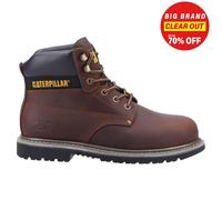 Caterpillar Powerplant Hombre Seguridad Botas Protector Calor Resistente Marrón