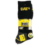 Caterpillar Real Work Arbeitssocken 3er Pack-Calcetines Hombre Schwarz (Black) 46/50 (Talla Del Fabricante: 46-50)