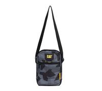 Caterpillar Rodney 84059-661 Bolso bandolera - Bolso bandolera compacto unisex - Bolsa impermeable para tablet y accesorios de estilo de vida alternativo, negro/gris, Einheitsgröße