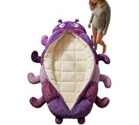 Caterpillar Sleeping Bag,Caterpillar Shaped Sleeping Bags For Adults Kids,Plush Cocoon Sleeping Bag with Pull Cord,Hugging Caterpillar Sleeping Bags - Plush Cocoon Full-Body Lounger(A)