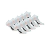 Caterpillar Sneaker 10 pares Calcetines cortos, altura del tobillo, en algodón suave (Blanco, 43-46)