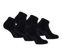 Caterpillar Sport Sneakers 6 Pares Calcetines Deportivos Altura Tobillo, Puño Confortable, Algodón, Suela Acolchada (Negro, 43-46)