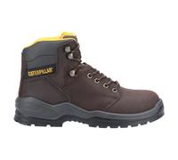 Caterpillar Striver S3 Hombre con Cordones Cuero Ropa de Protección Botas Marrón