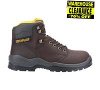 Caterpillar Striver S3 Hombre con Cordones Cuero Ropa de Protección Botas Marrón
