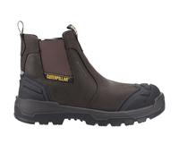 Caterpillar Striver XL Hombre Resistente Al Agua Cuero Seguridad Botas Marrón
