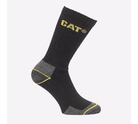 Caterpillar Tripulante Trabajo 3 Par Pack Negro Comodidad Talla Única Calcetines