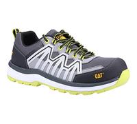 Caterpillar - Zapatillas Deportivas de Seguridad de Cuero Charge con Cordones para Adultos Unisex (41 EU) (Amarillo Lima, Negro, Blanco)