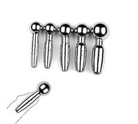Catéter de acero inoxidable de metal, dilatador uretral, dilatador de pene, sonda uretral, tapón uretral para hombres, masturbación, fetiche, juguete sexual, masaje de(9mm)