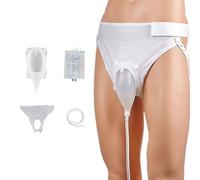 Catéter externo femenino portátil para mujer, sistema de recogida de orina de silicona de grado médico con dispositivo y pantalones de algodón, orinal de incontinencia nocturna antifugas para