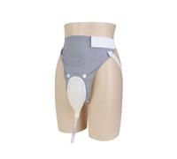 Catéter externo para hombre, porta pipí para urinario con colector de orina de silicona con 2 bolsas para catéter de orina (Elderly Men Grey)