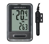 CatEye , Computadora Velo 9 Negro Unisex Adulto, Negro (Black), M